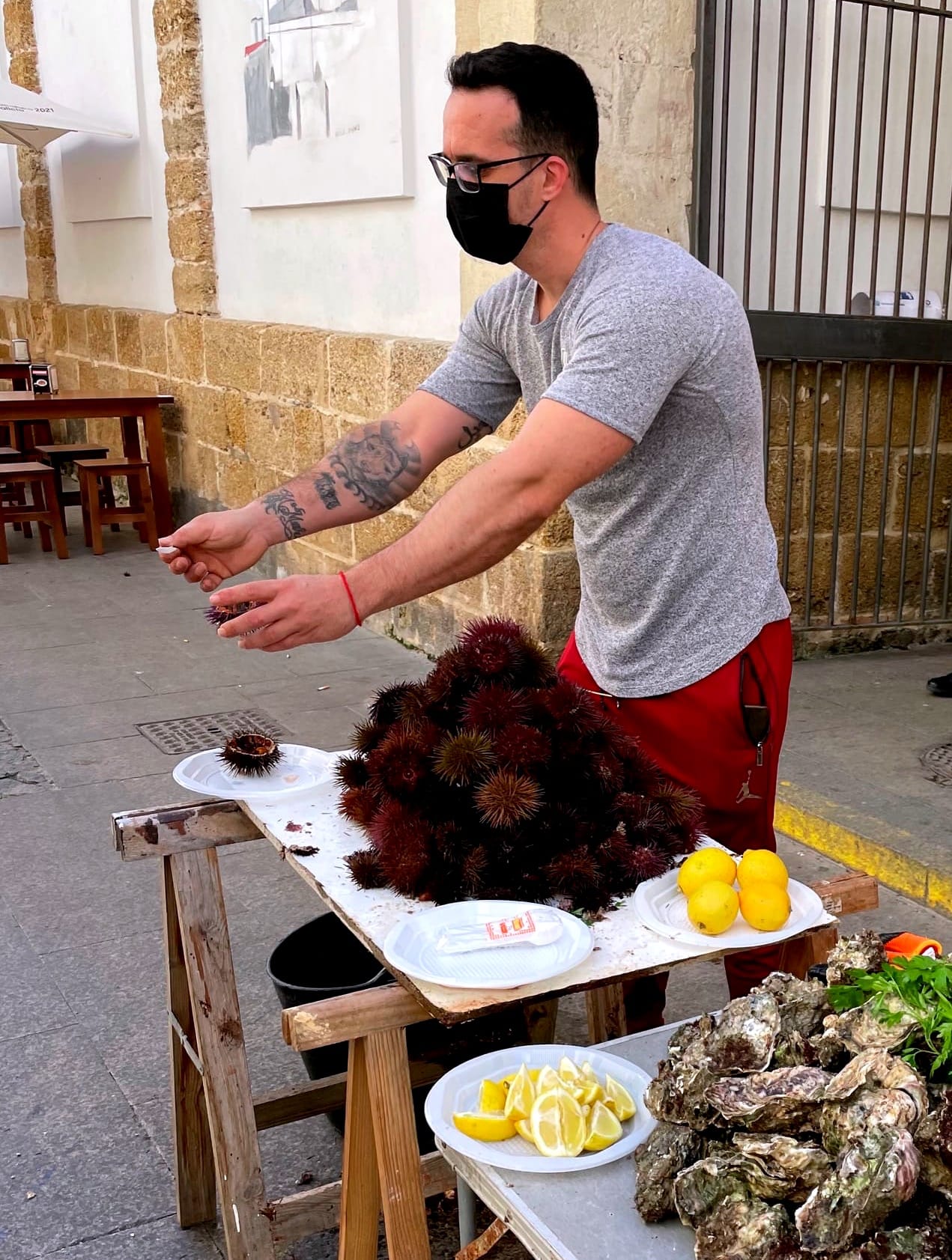 Sea Urchin vendor, Cadiz