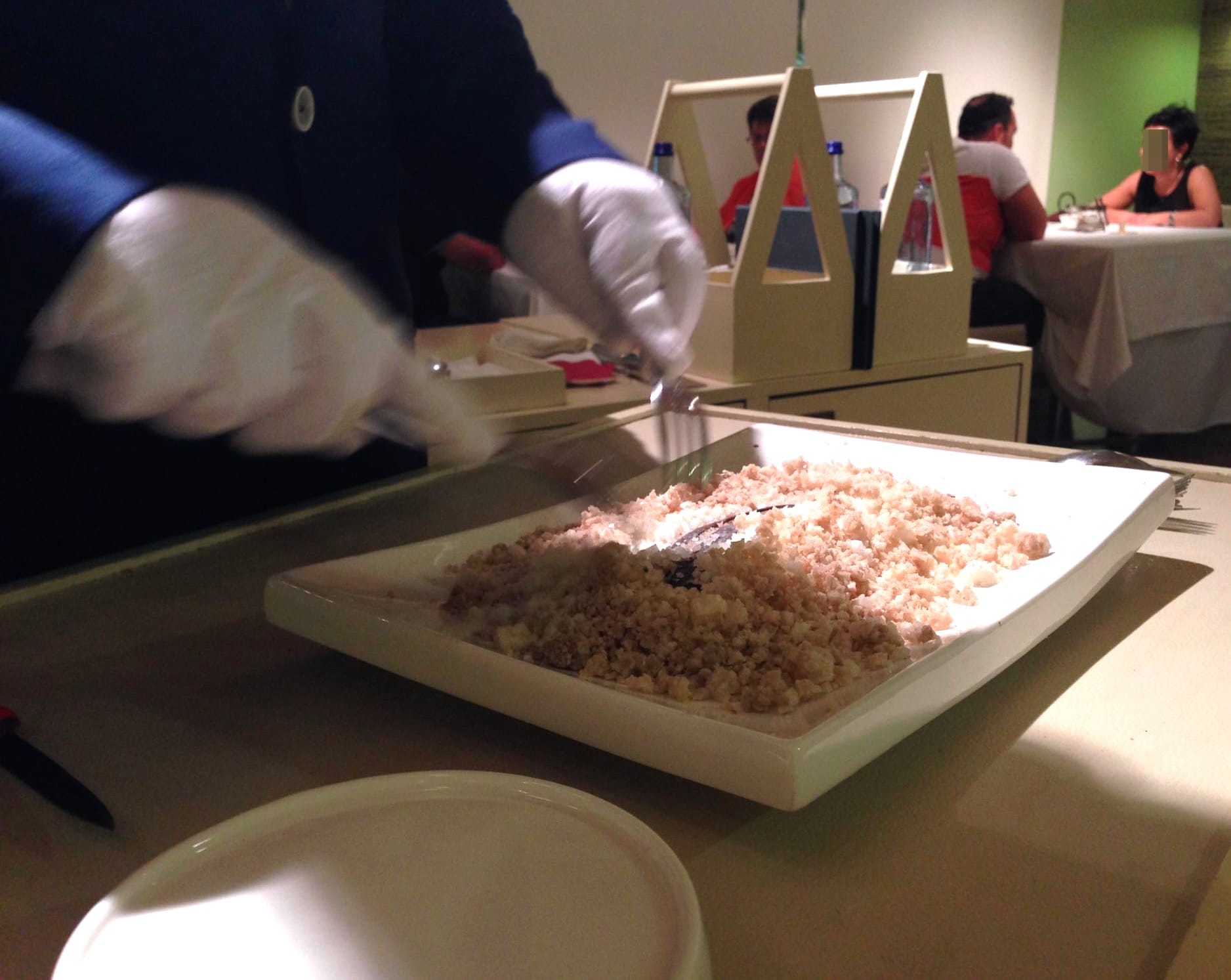 Banana in salt like a fish Aponiente