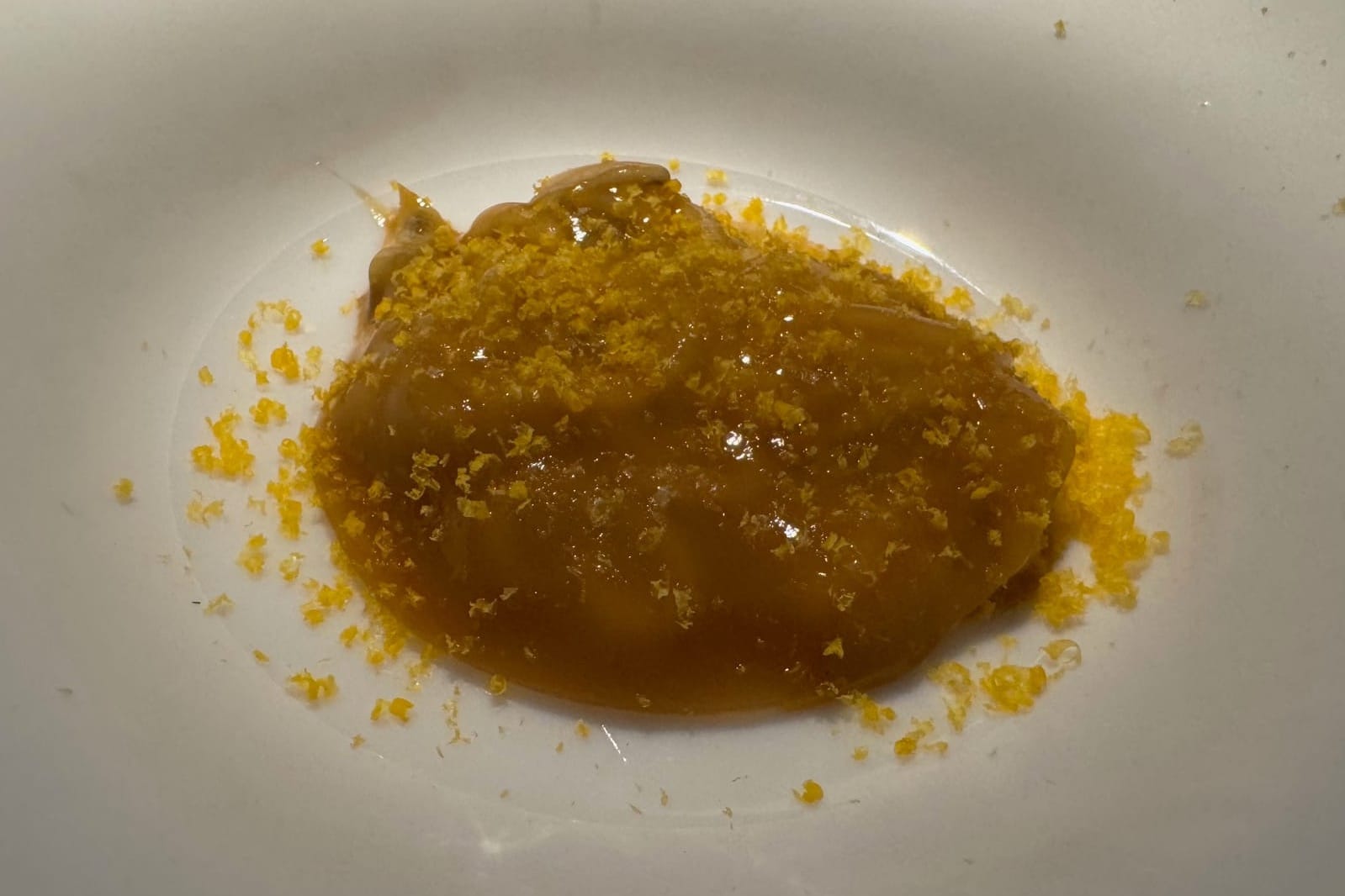 Grilled sea cucumber, tripe jus and gochujang - Smoked Room Madrid