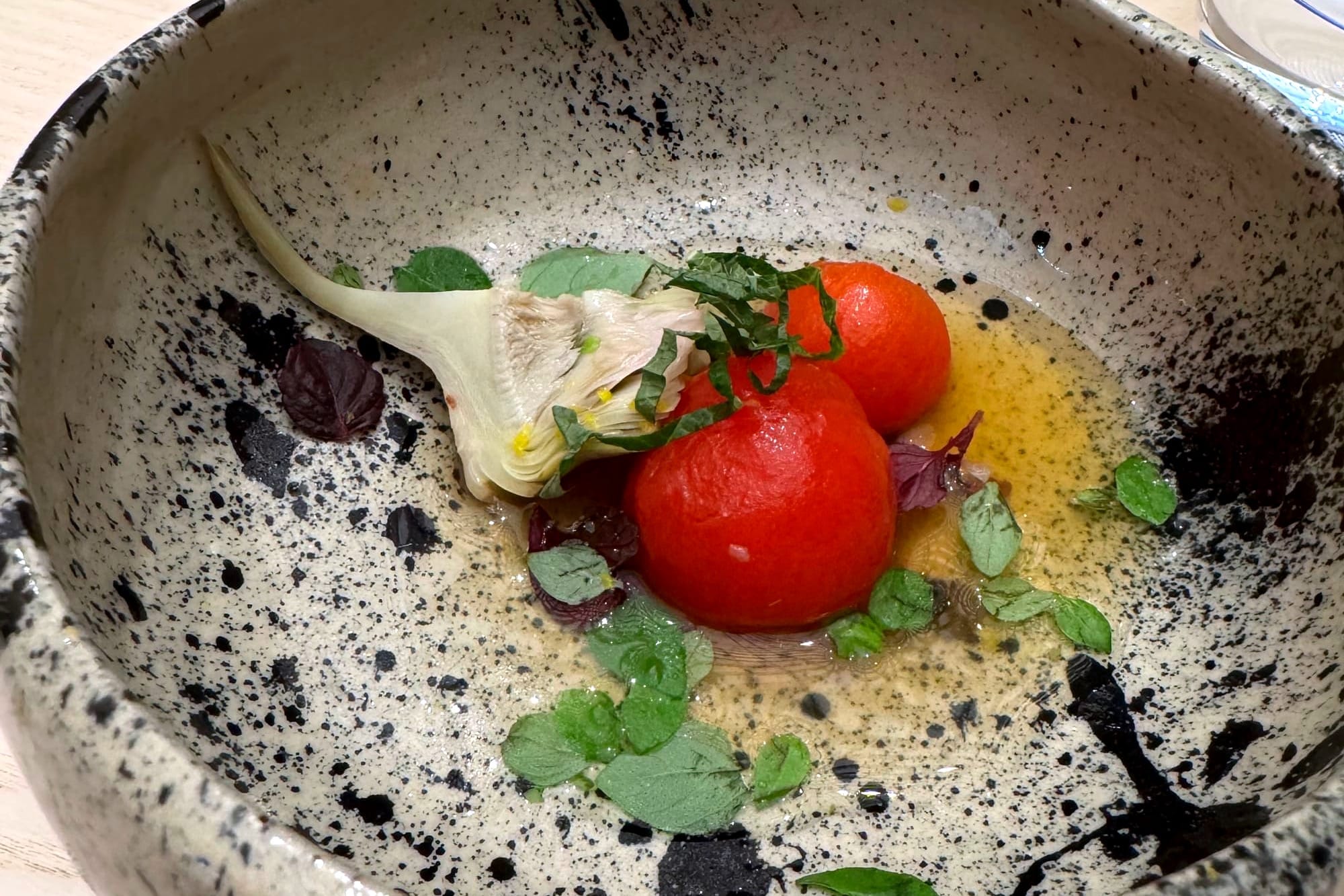 Tomato and Artichoke at Sushi Omakase