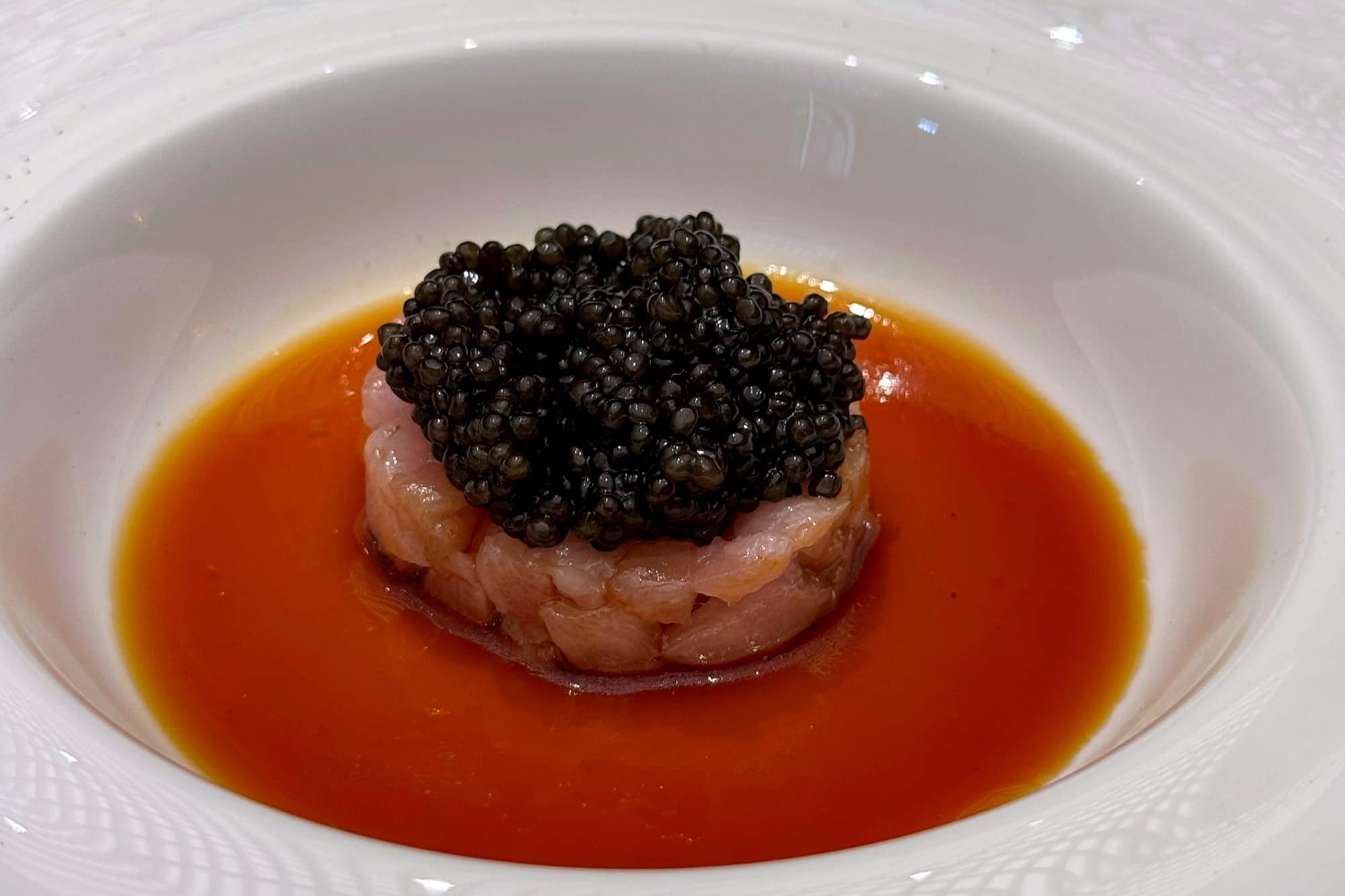 Toro Tatar with Caviar at Shiki Omakase Vienna