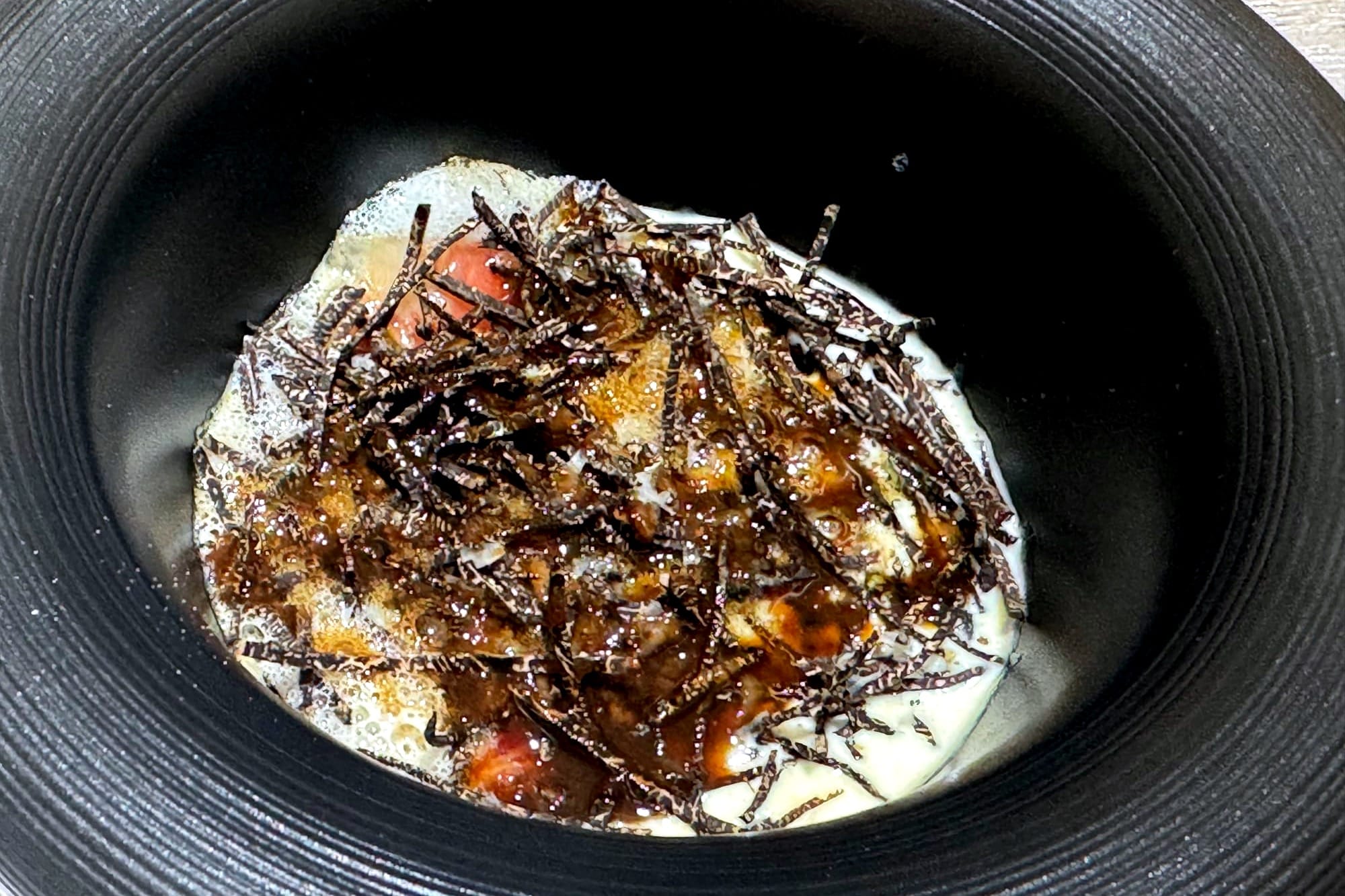 Kei Restaurant Paris - Gnocchis with parmesan cream, bellota ham and Black truffle.