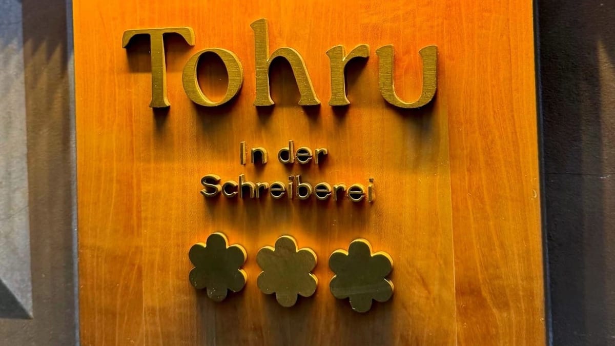 Review: Tohru in der Schreiberei – Munich’s New Three-Star Michelin Restaurant
